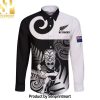 Custom New Zealand Silver Fern Rugby Women All Black Go Champions With Trophy Proud New Fashion Full Printed Hawaiian Print Aloha Button Down Short Sleeve Shirt