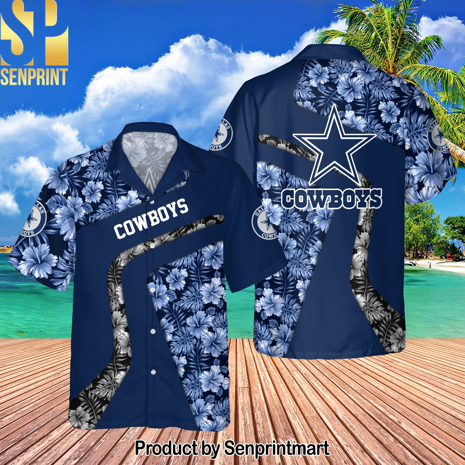 Dallas Cowboys National Football League All Over Print Hawaiian Shirt