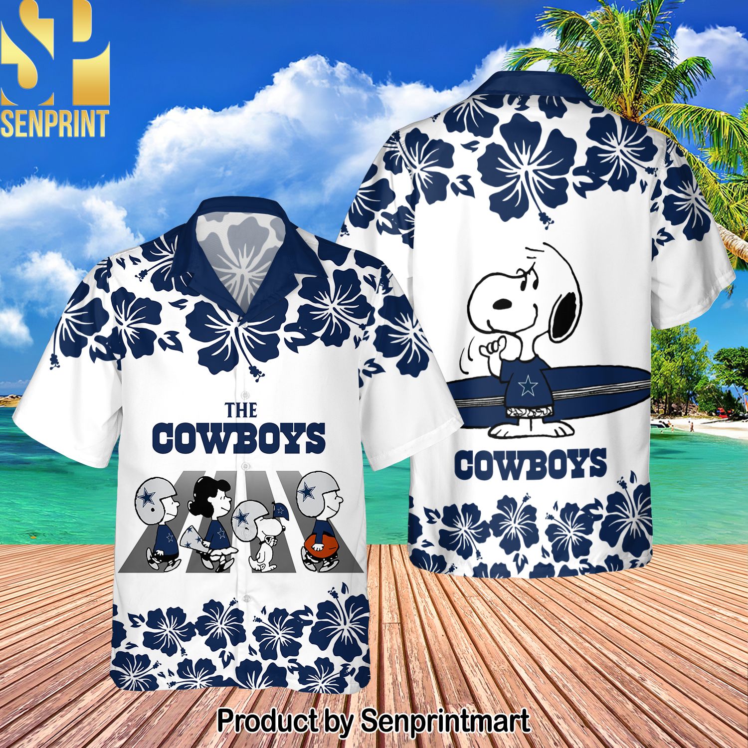 Dallas Cowboys National Football League The Peanuts Snoopy For Fan Full Printing Hawaiian Shirt