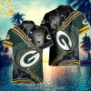 Green Bay Packers Football Club Best Combo Full Printing Hawaiian Print Aloha Button Down Short Sleeve Shirt