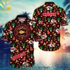 Kansas City Chiefs Awesome Outfit Hawaiian Print Aloha Button Down Short Sleeve Shirt