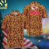 Kansas City Chiefs Awesome Outfit Hawaiian Print Aloha Button Down Short Sleeve Shirt