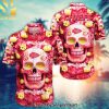 Kansas City Chiefs Halloween Season Aloha New Fashion Full Printed Hawaiian Print Aloha Button Down Short Sleeve Shirt