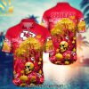 Kansas City Chiefs Halloween Season Aloha New Fashion Full Printed Hawaiian Print Aloha Button Down Short Sleeve Shirt