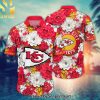 Kansas City Chiefs NFL Flower Custom Summer Football Best Combo Full Printing Hawaiian Print Aloha Button Down Short Sleeve Shirt