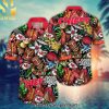Kansas City Chiefs NFL Flower Custom Summer Football Full Printing Hawaiian Print Aloha Button Down Short Sleeve Shirt