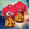 Kansas City Chiefs NFL Flower Summer Football For Fans All Over Print Unisex Hawaiian Print Aloha Button Down Short Sleeve Shirt