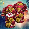 Kansas City Chiefs NFL Flower Summer Football New Type Hawaiian Print Aloha Button Down Short Sleeve Shirt