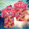 Kansas City Chiefs NFL For Fans Hot Version Hawaiian Print Aloha Button Down Short Sleeve Shirt