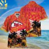 Kansas City Chiefs NFL New Fashion Hawaiian Print Aloha Button Down Short Sleeve Shirt