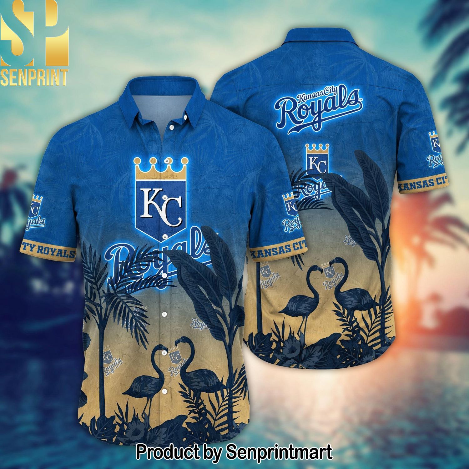 Kansas City Royals MLB Flower Summer Football For Fans Cool Version Hawaiian Print Aloha Button Down Short Sleeve Shirt