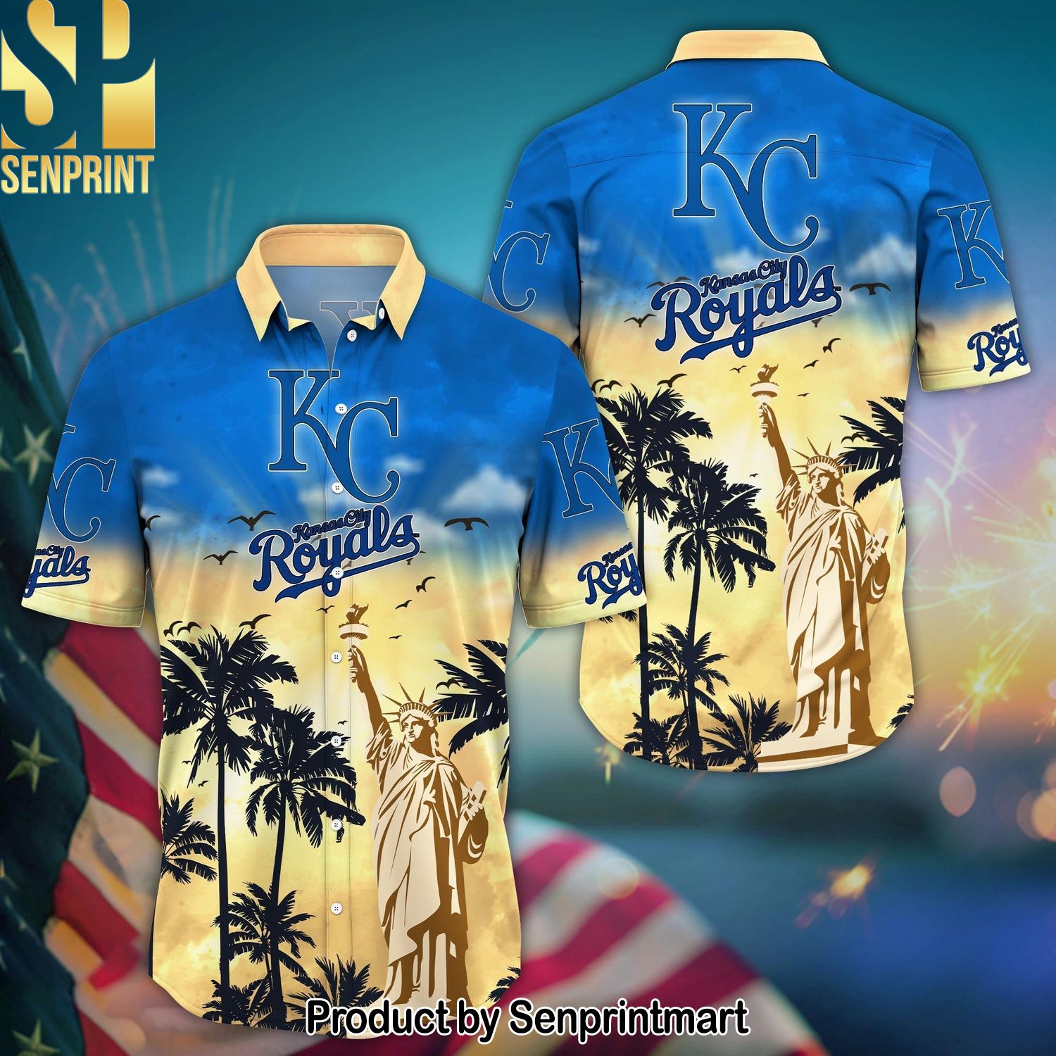 Kansas City Royals MLB Flower Summer Football For Fans Hawaiian Print Aloha Button Down Short Sleeve Shirt