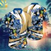 Kansas City Royals MLB Flower Summer Football Street Style All Over Print Hawaiian Print Aloha Button Down Short Sleeve Shirt