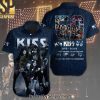 Kiss Band All Over Print Unisex Hawaiian Print Aloha Button Down Short Sleeve Shirt