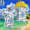 Leeds United Football Club Cool Style Hawaiian Print Aloha Button Down Short Sleeve Shirt