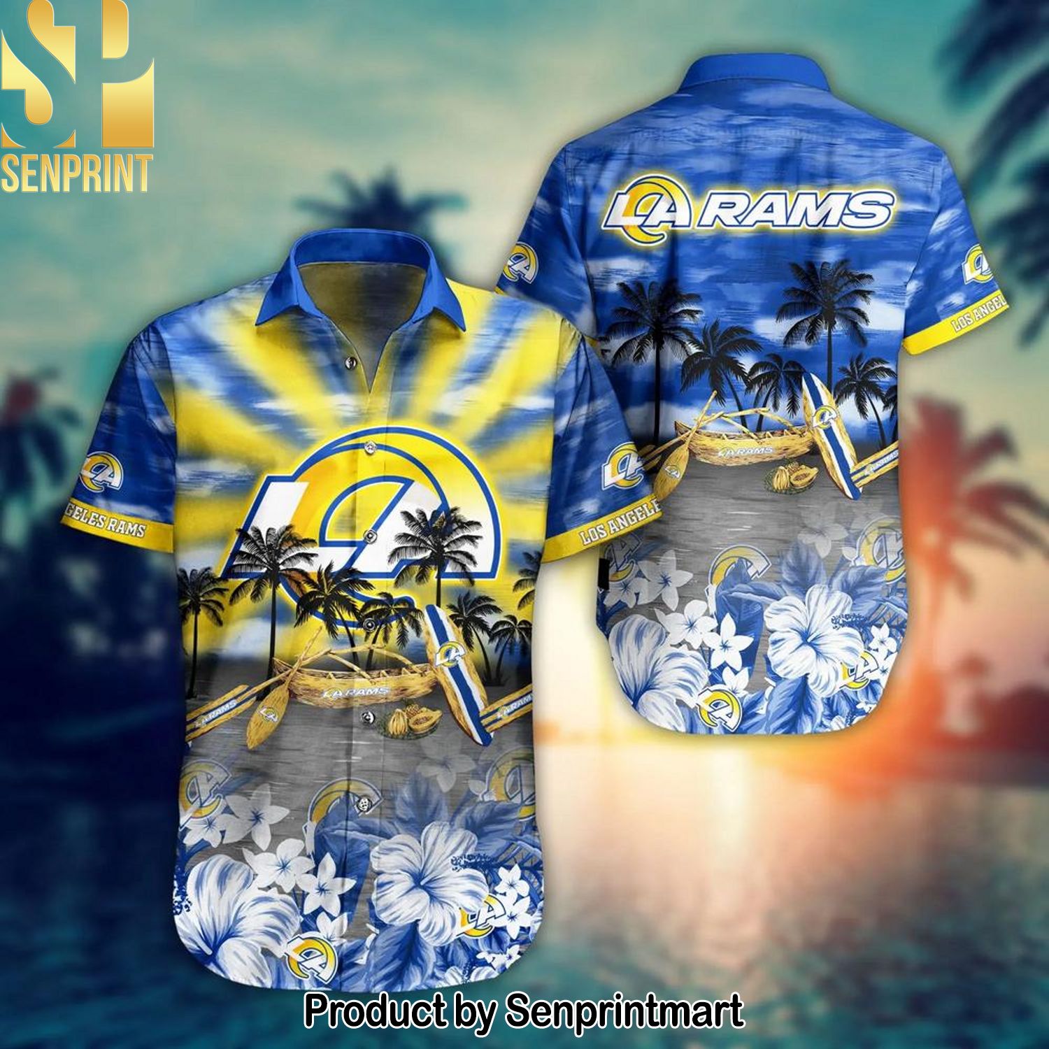 Los Angeles Rams National Football League For Fan Full Printing Hawaiian Shirt – 2A91
