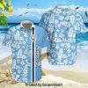 Manchester City Football Club All Over Printed 3D Hawaiian Print Aloha Button Down Short Sleeve Shirt