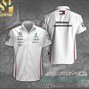 Mercedes AMG Petronas F Cool Version Full Print Hawaiian Print Aloha Button Down Short Sleeve Shirt