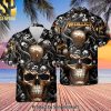 Metallica Band Rock Band New Version Hawaiian Print Aloha Button Down Short Sleeve Shirt