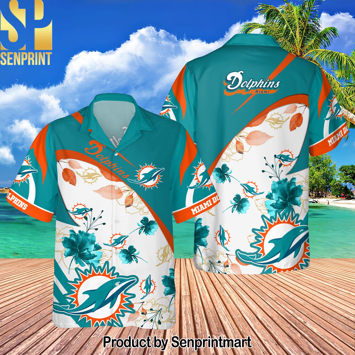 Miami Dolphins National Football League For Fans All Over Print Hawaiian Shirt – NP01