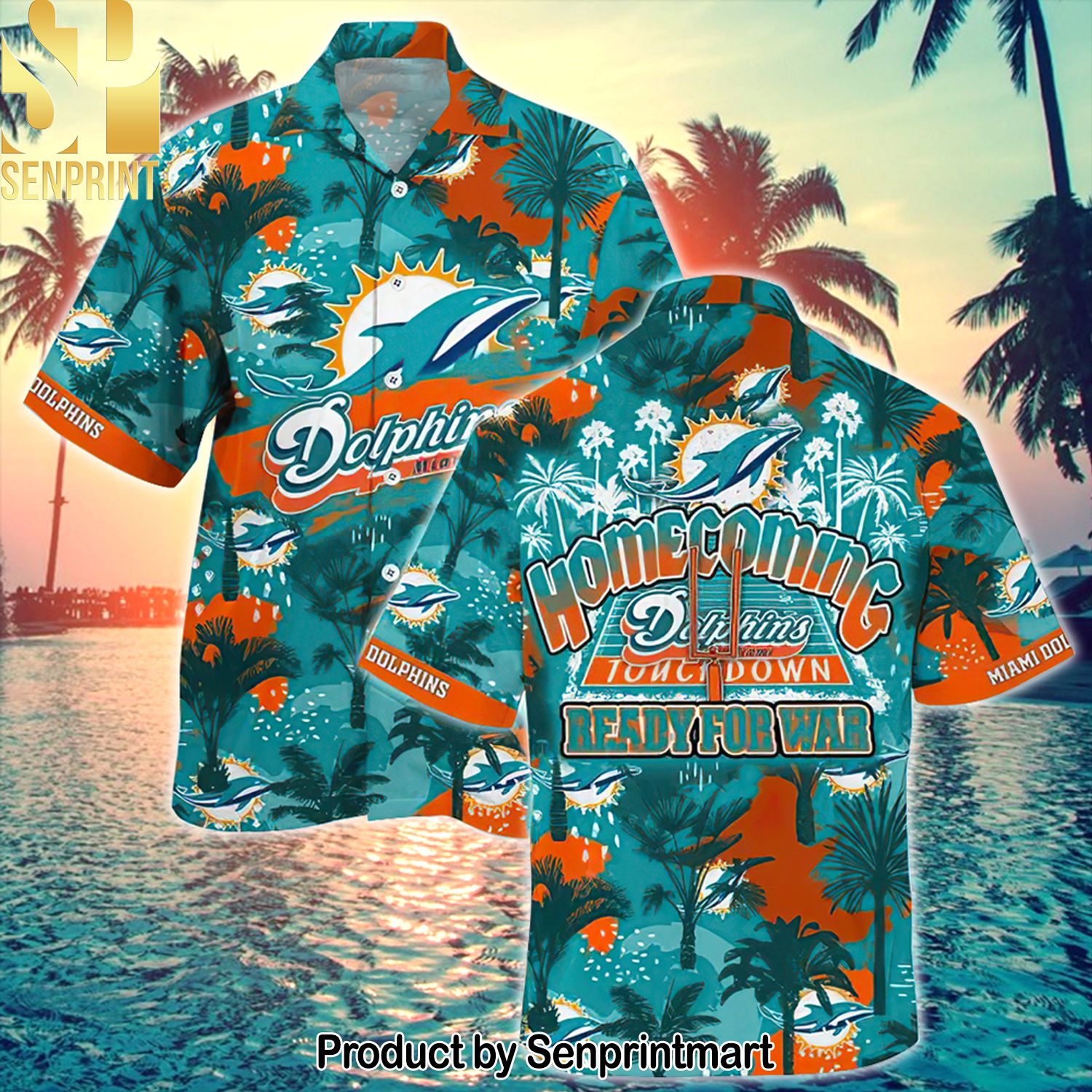 Miami Dolphins National Football League Homecoming Ready For War Full Printing Hawaiian Shirt