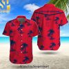 MLB Cincinnati Reds 3D All Over Print Hawaiian Print Aloha Button Down Short Sleeve Shirt
