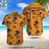 MLB Detroit Tigers Hot Version All Over Printed Hawaiian Print Aloha Button Down Short Sleeve Shirt