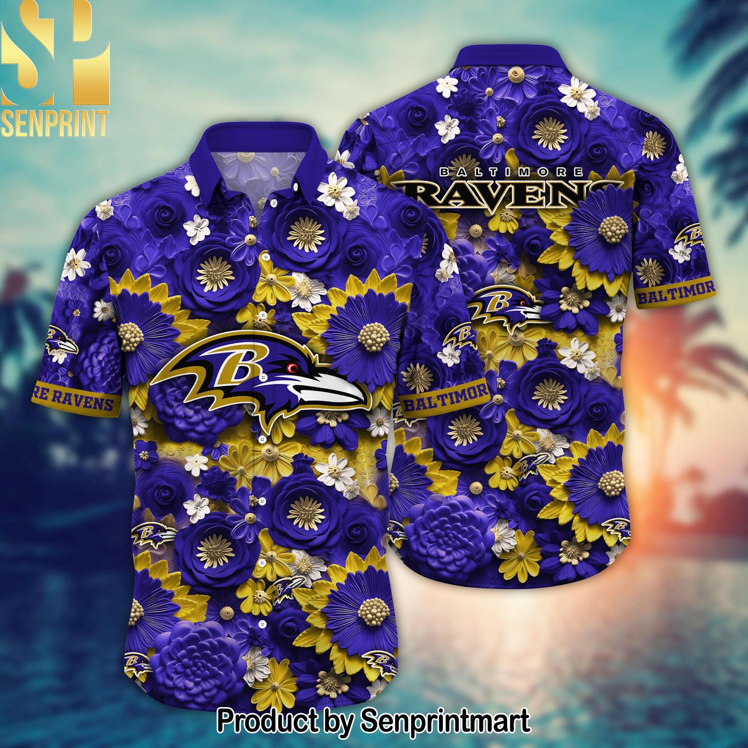 National Football League Baltimore Ravens For Sport Fans All Over Printed Hawaiian Shirt