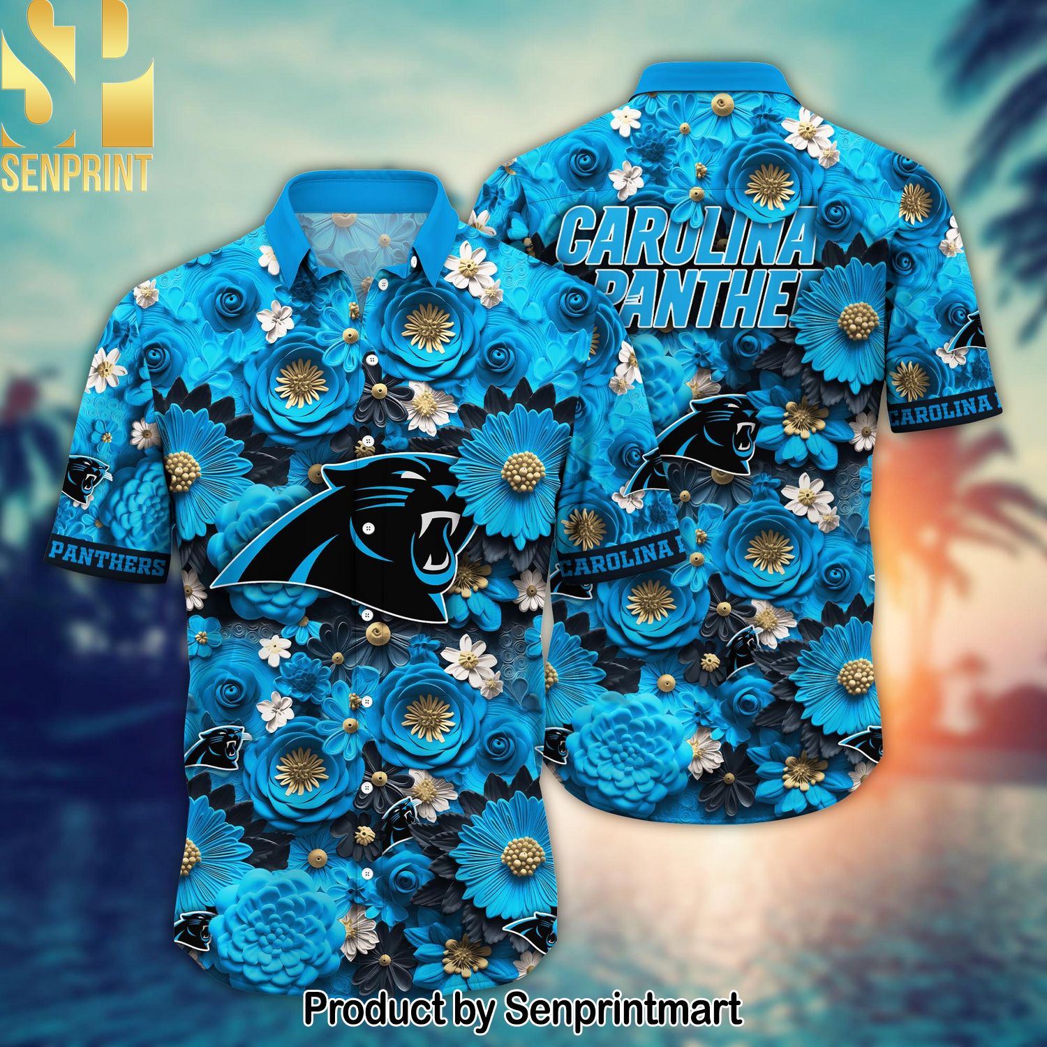 National Football League Carolina Panthers For Fan Full Printing Hawaiian Shirt