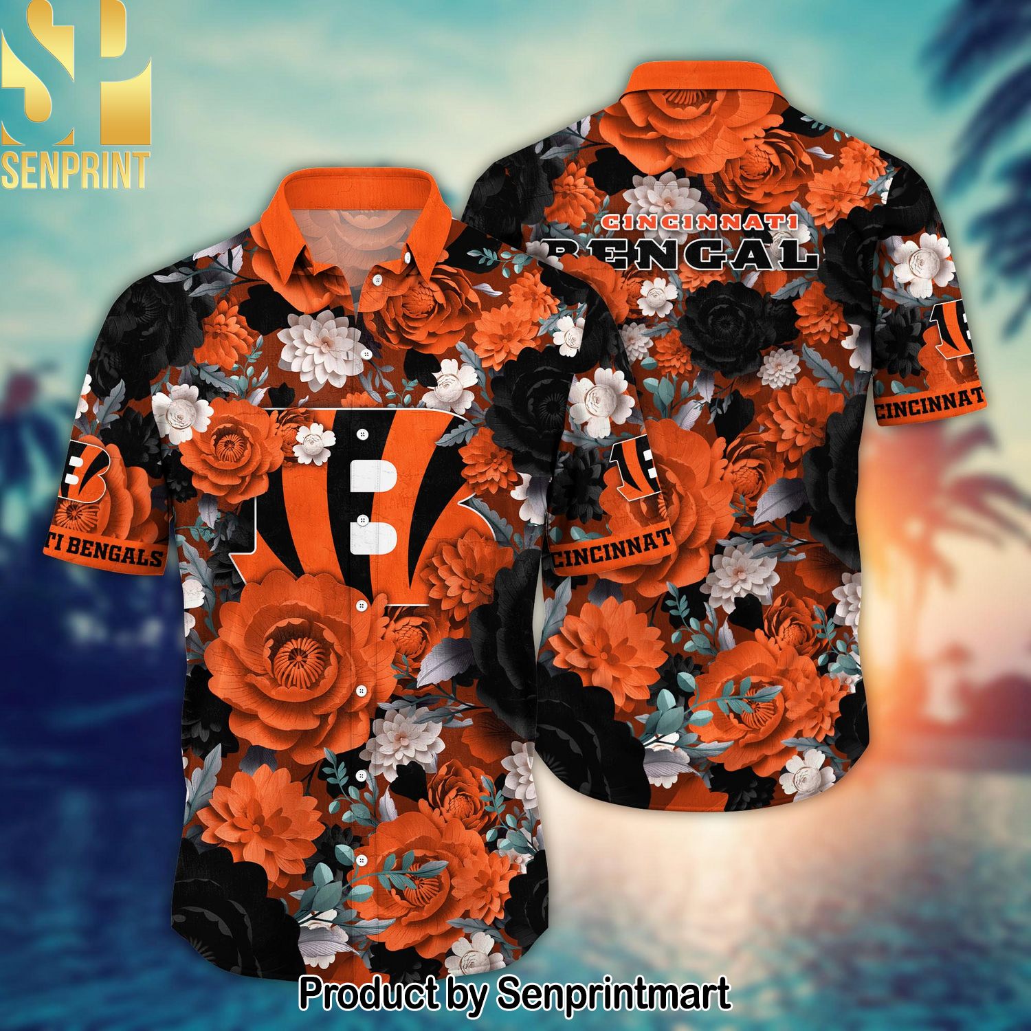 National Football League Cincinnati Bengals Full Printing Hawaiian Shirt