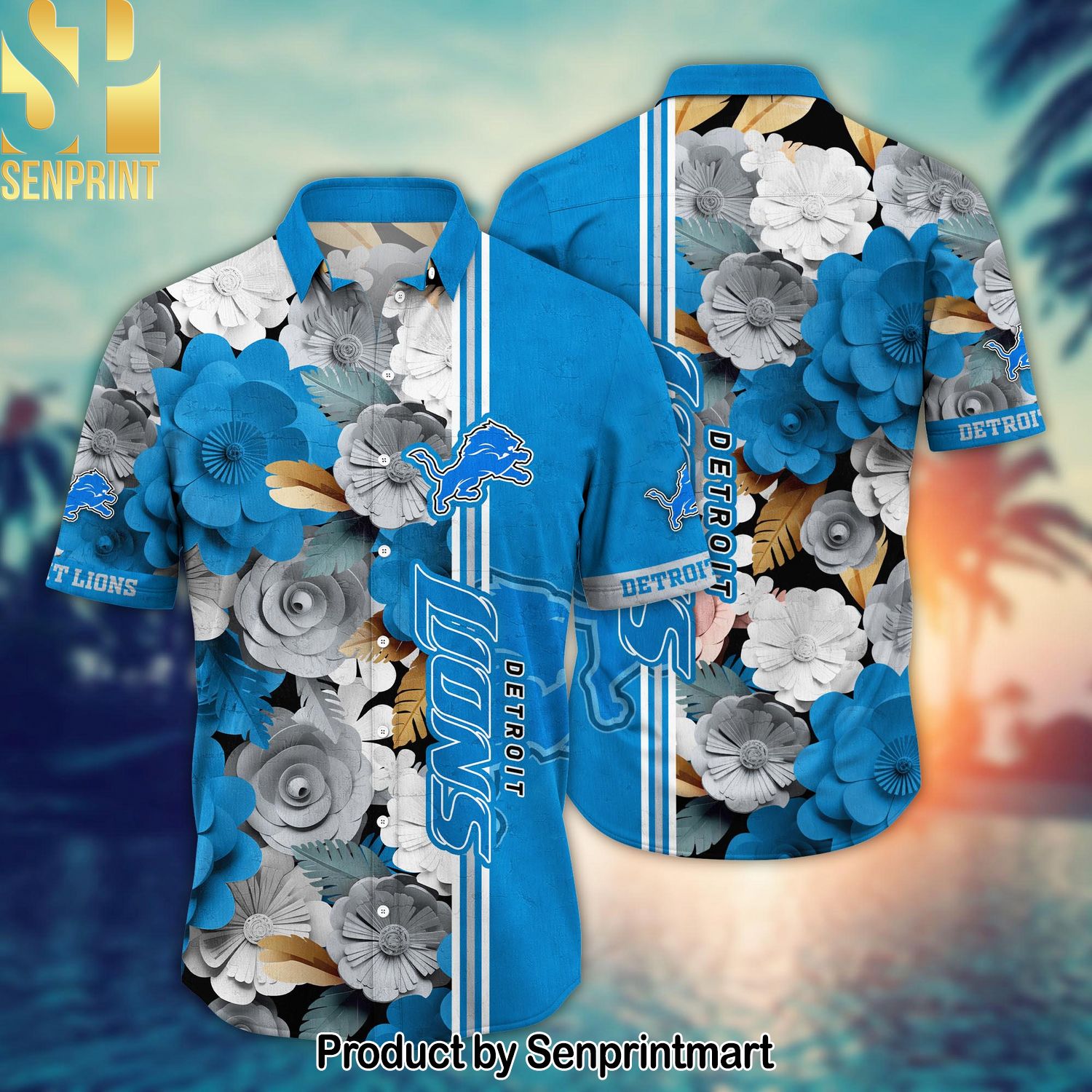 National Football League Detroit Lions For Sport Fans Full Printing Hawaiian Shirt