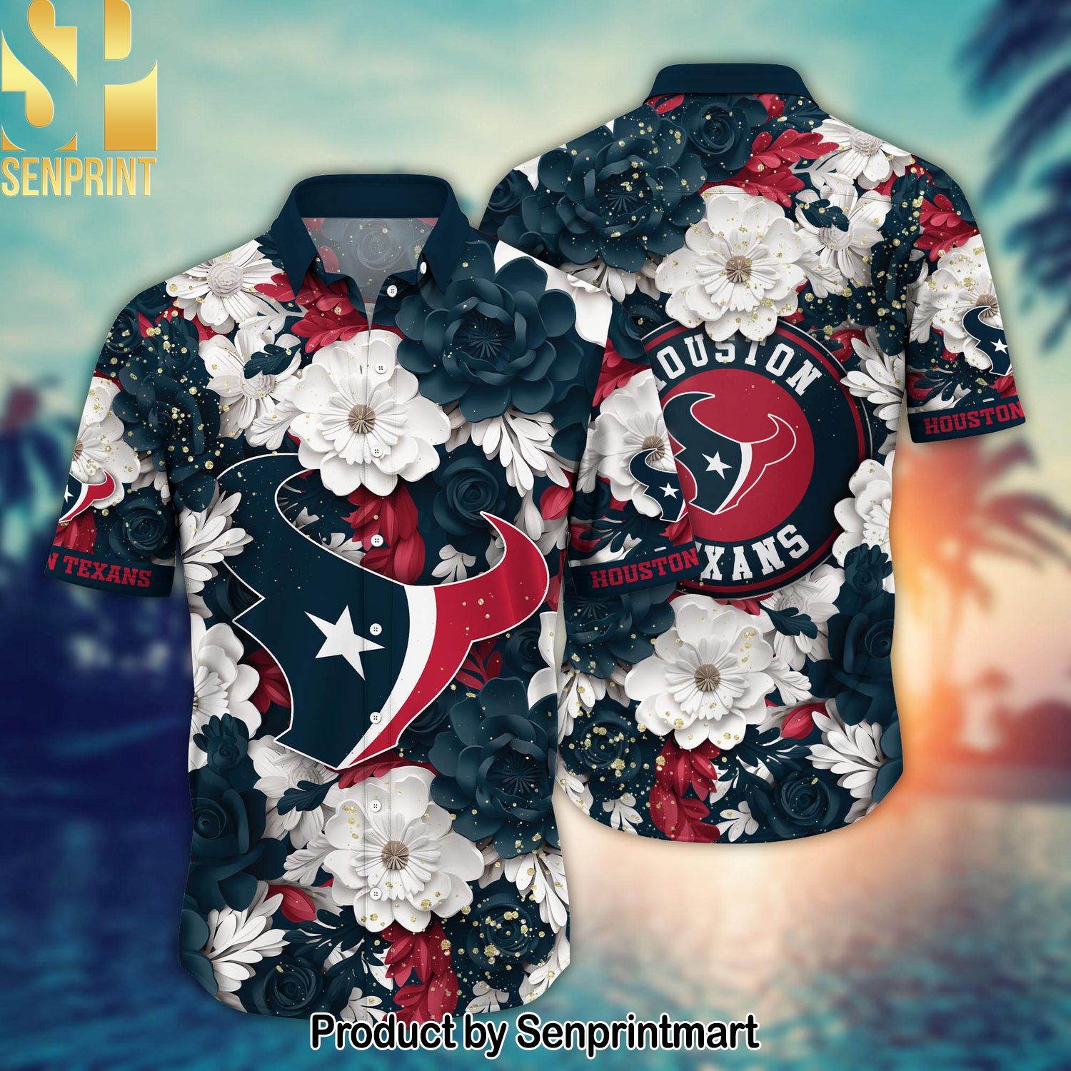 National Football League Houston Texans For Sport Fans Full Printed Hawaiian Shirt