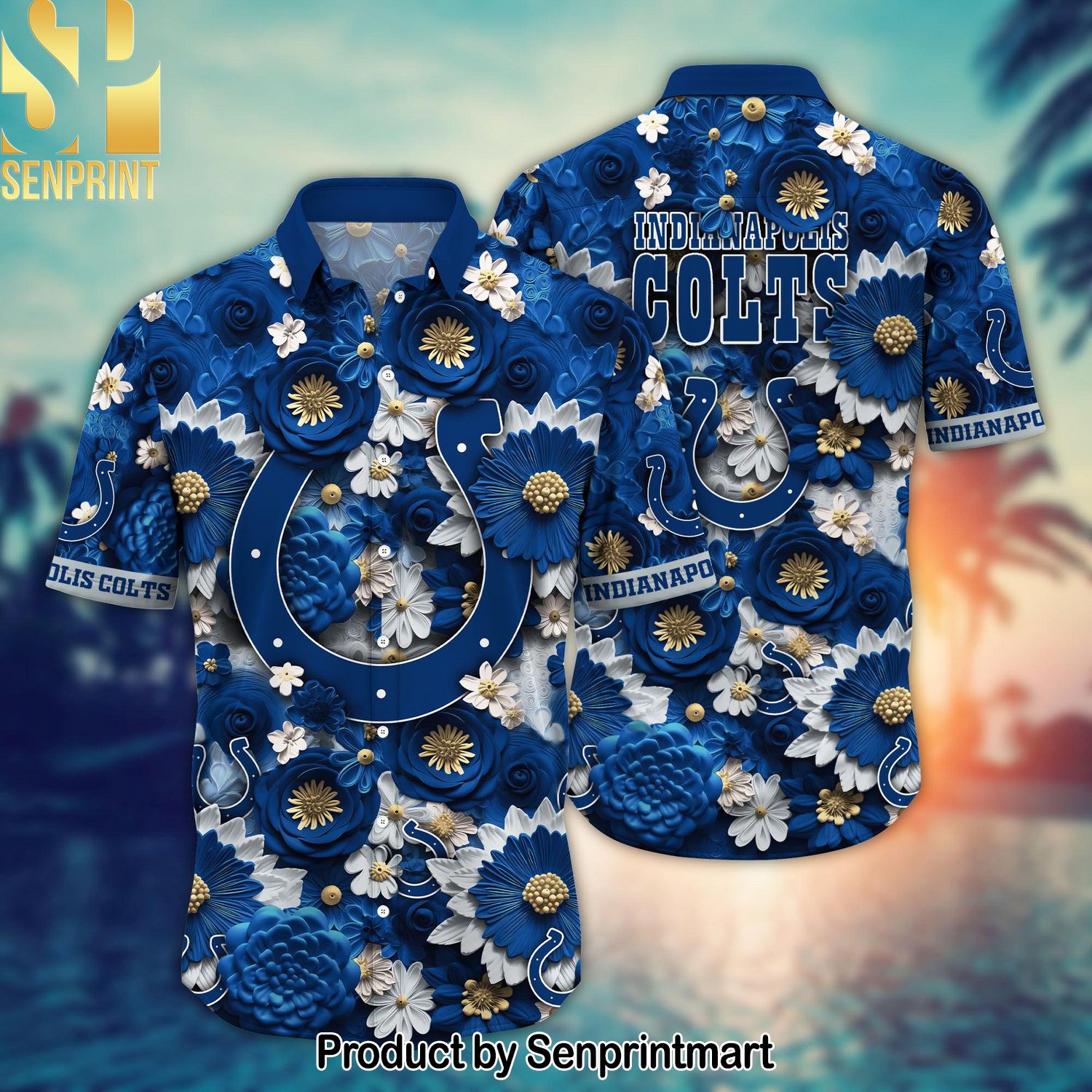 National Football League Indianapolis Colts For Sport Fan Full Printing Hawaiian Shirt