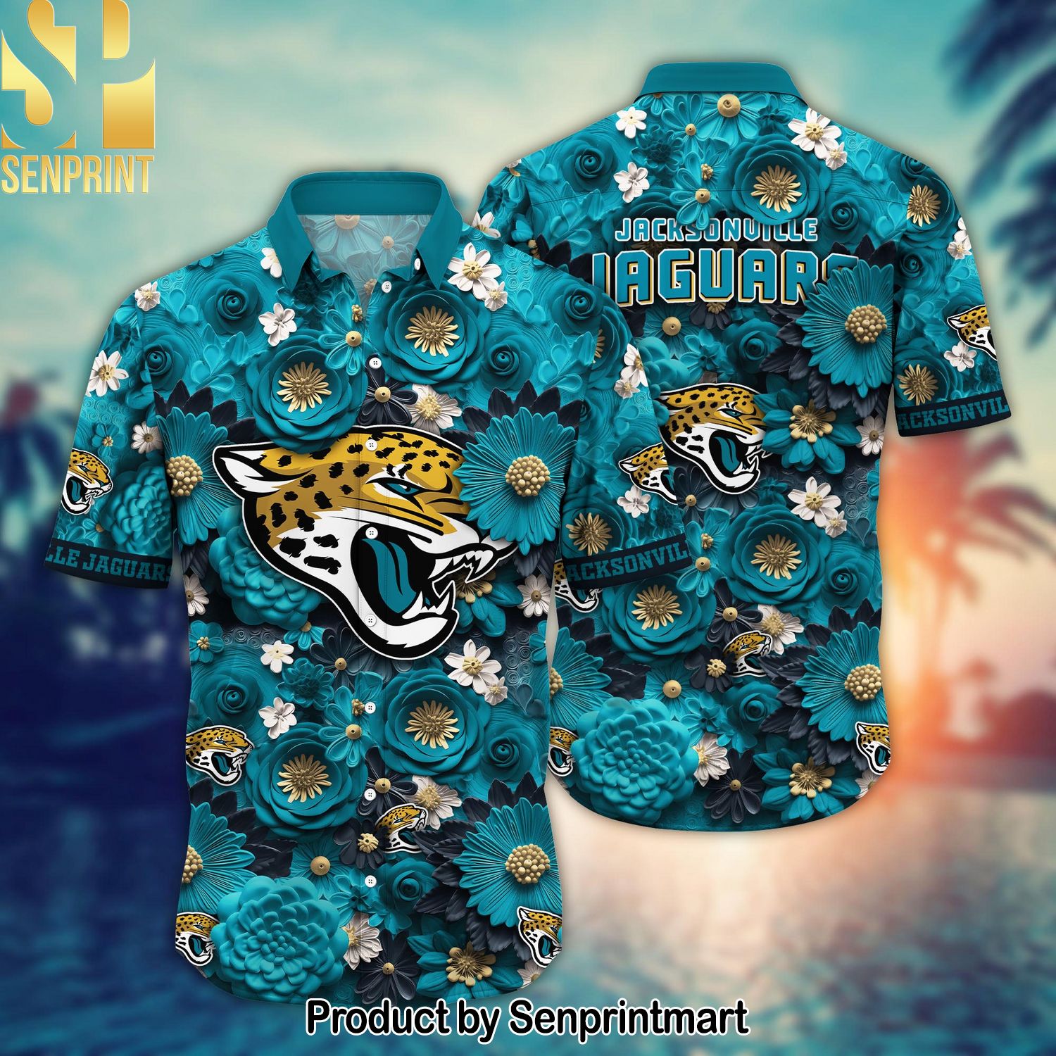 National Football League Jacksonville Jaguars Football Team For Sport Fans All Over Printed Hawaiian Shirt