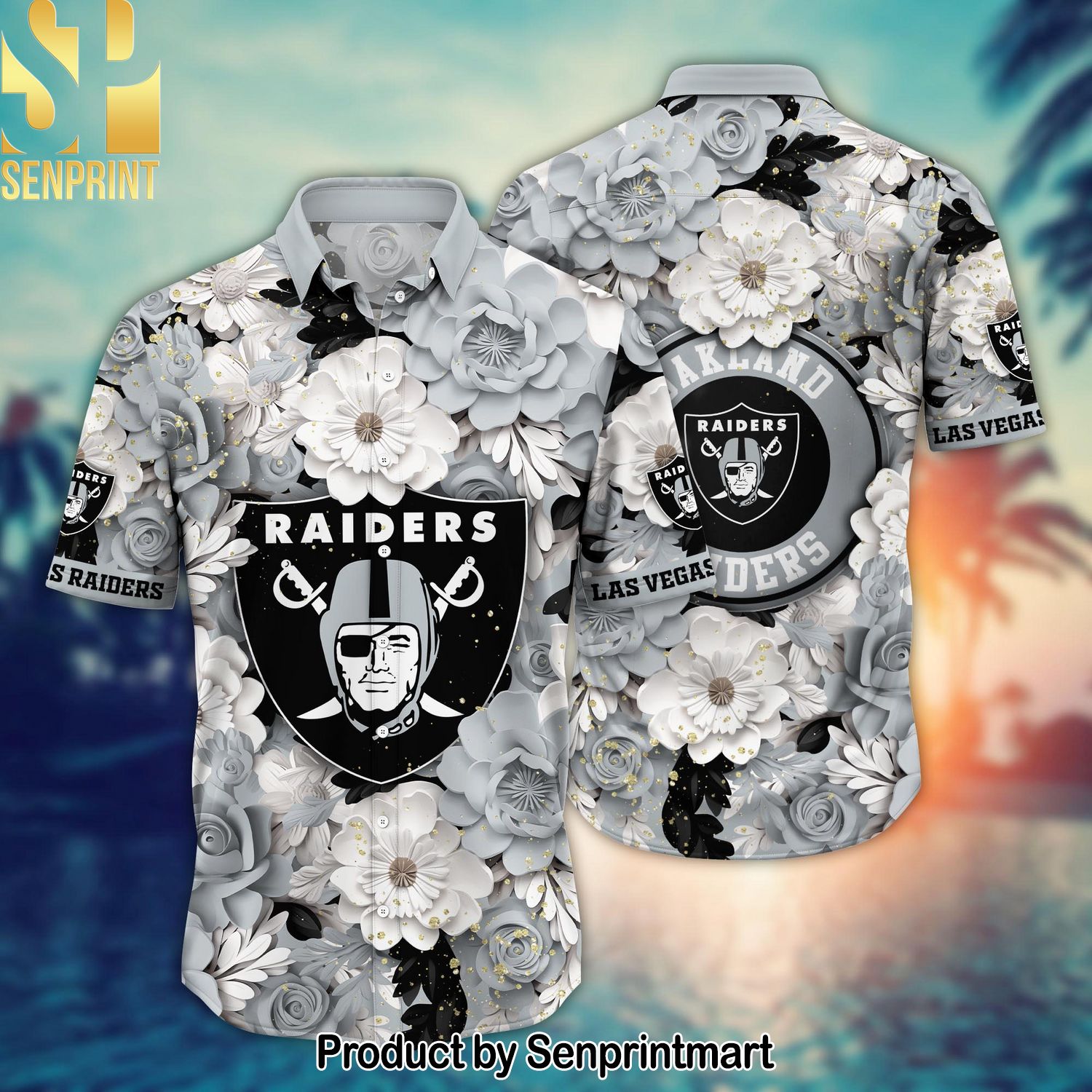 National Football League Las Vegas Raiders Full Printed Hawaiian Shirt