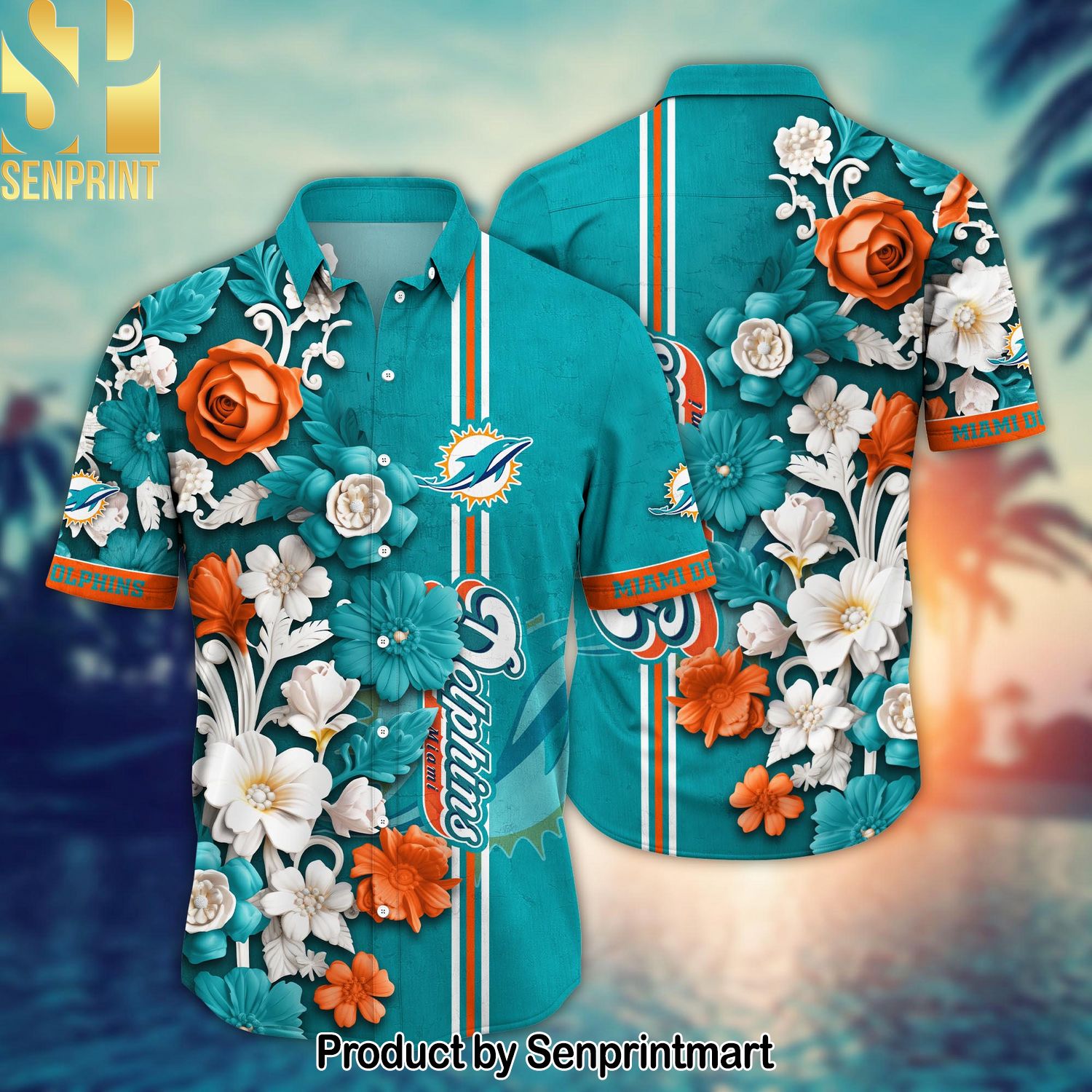 National Football League Miami Dolphins For Sport Fans Full Printed Hawaiian Shirt