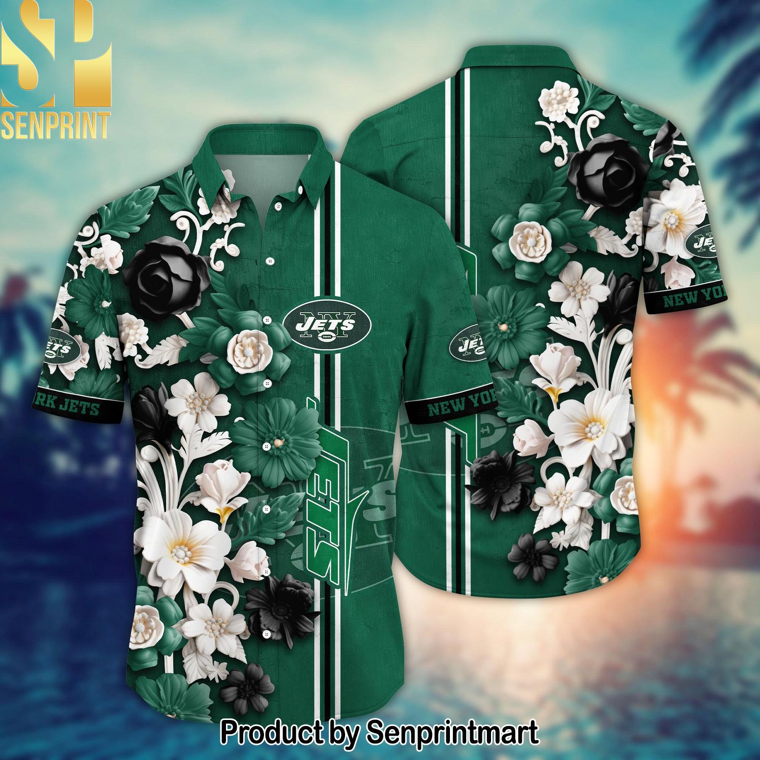 National Football League New York Jets For Sport Fans Full Printing Hawaiian Shirt