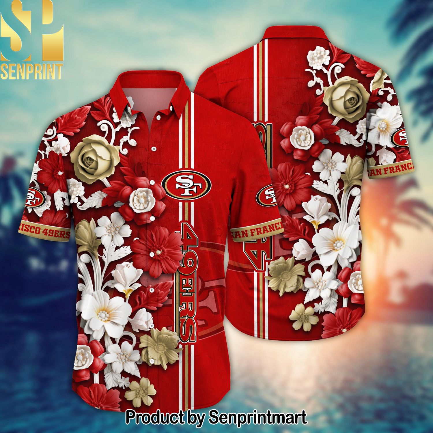National Football League San Francisco 49ers Full Printing Hawaiian Shirt