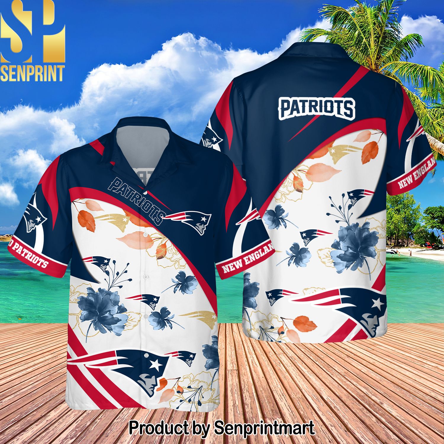 New England Patriots National Football League For Sport Fan Full Printed Hawaiian Shirt – AG41