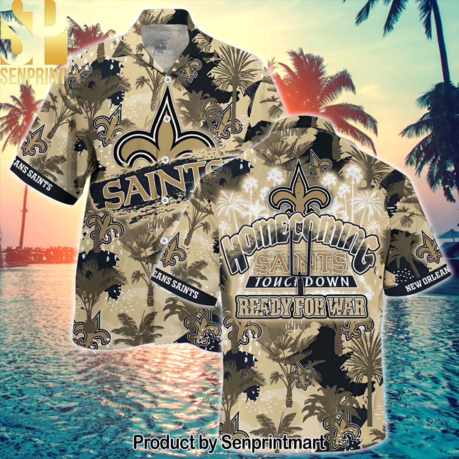 New Orleans Saints National Football League Homecoming Ready For War For Sport Fan 3D Hawaiian Shirt
