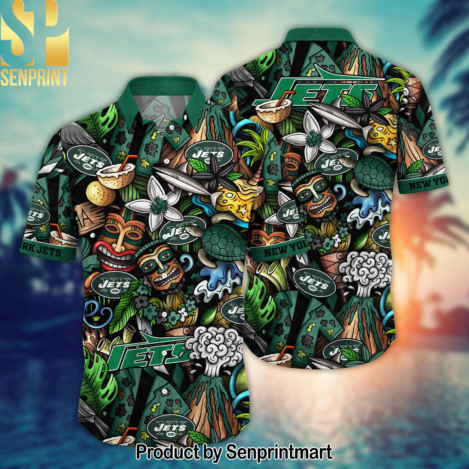 New York Jets National Football League All Over Print Hawaiian Shirt