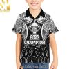 New Zealand Rugby Aotearoa Champion Cup History with Haka Dance 3D All Over Printed Hawaiian Print Aloha Button Down Short Sleeve Shirt