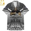 New Zealand Rugby Aotearoa Silver Ferns Champions 3D Hawaiian Print Aloha Button Down Short Sleeve Shirt