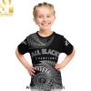 New Zealand Rugby Aotearoa Silver Ferns Champions Awesome Outfit Hawaiian Print Aloha Button Down Short Sleeve Shirt