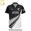 New Zealand Silver Fern Rugby All Black Go Champions Maori Pattern Best Combo Full Printing Hawaiian Print Aloha Button Down Short Sleeve Shirt