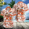 NFL Chicago Bears Cool Style Hawaiian Print Aloha Button Down Short Sleeve Shirt