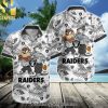NFL Kansas City Chiefs Unisex Full Printed Hawaiian Print Aloha Button Down Short Sleeve Shirt