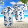 NRL Cronulla-Sutherland Sharks Street Style Hawaiian Print Aloha Button Down Short Sleeve Shirt
