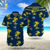 NRL Parramatta Eels 3D Full Printed Hawaiian Print Aloha Button Down Short Sleeve Shirt