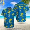 NRL Parramatta Eels Awesome Outfit Hawaiian Print Aloha Button Down Short Sleeve Shirt